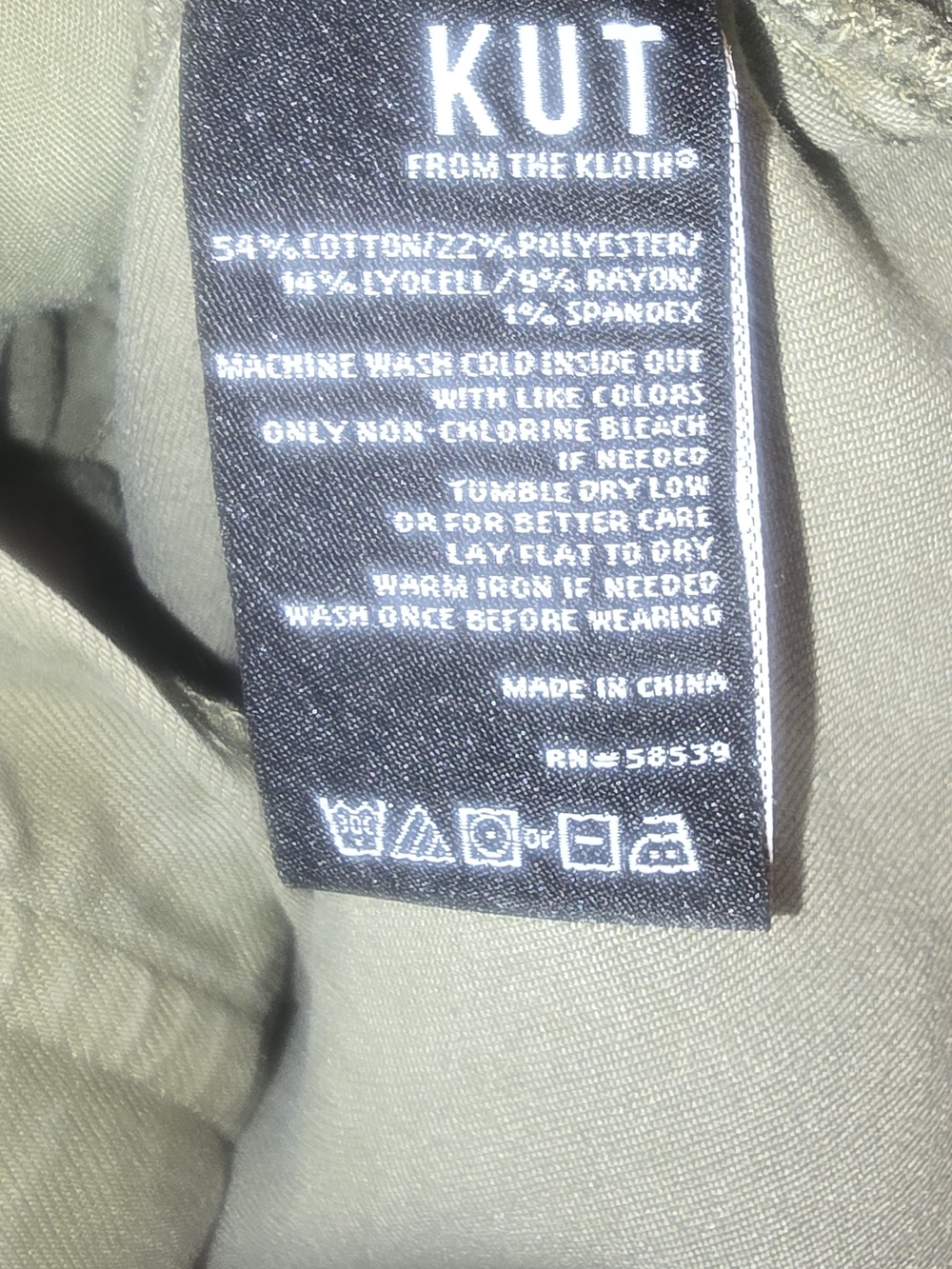Kut from the Kloth Olive Green Utility Jacket - Picture 10 of 10